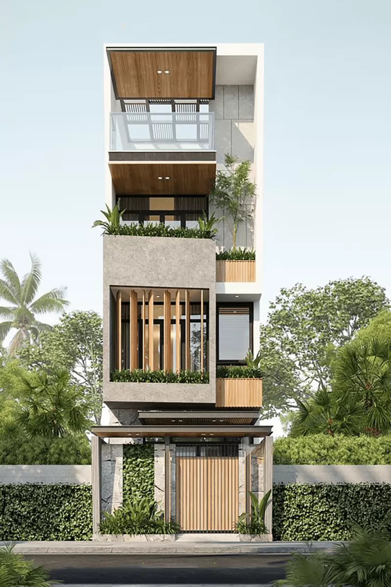 Nhà 4 tầng phong cách hiện đại đang là xu hướng thịnh hành năm 2024