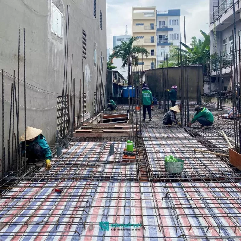 Khâu chuẩn bị đổ bê tông