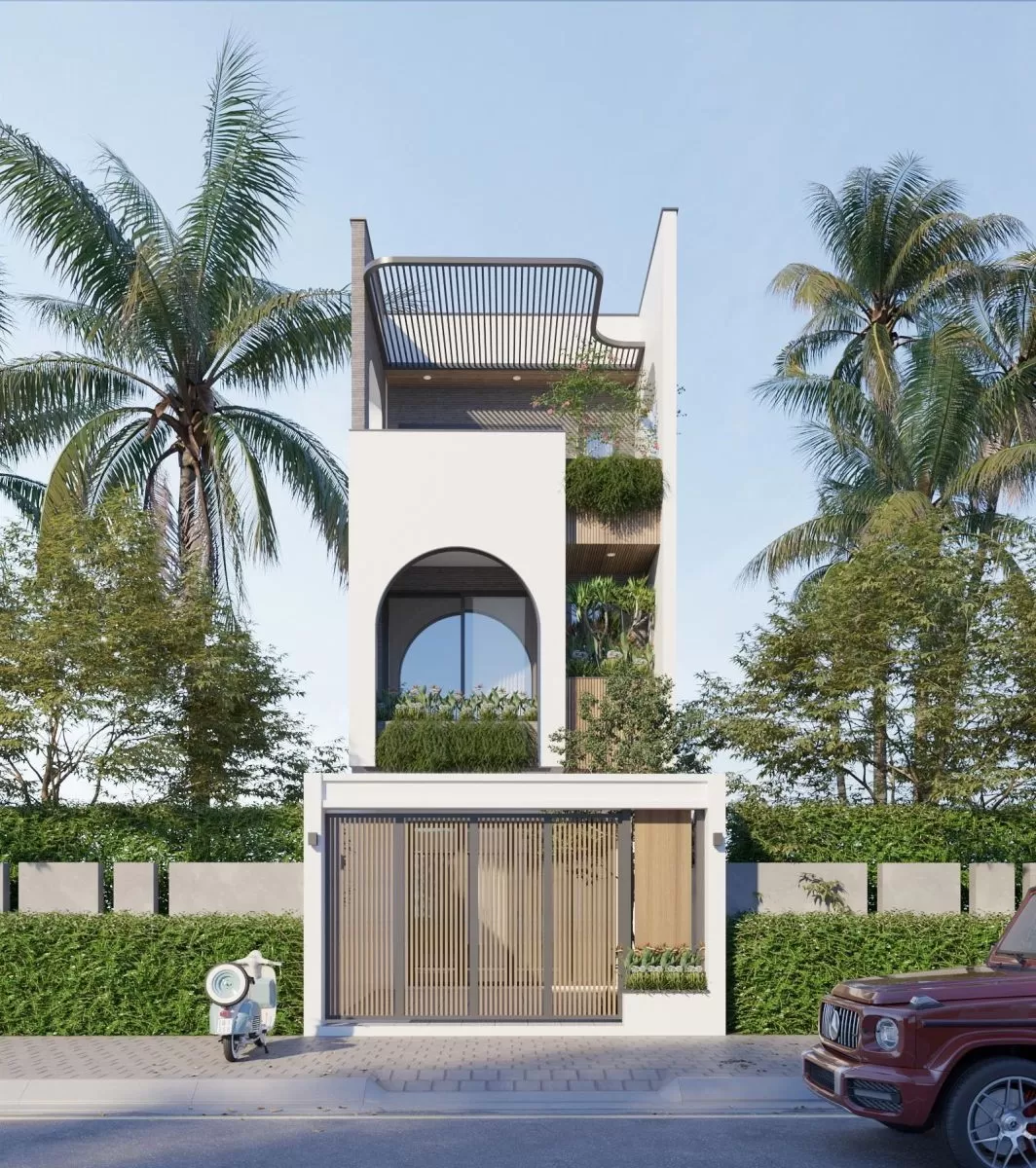 Nhà phố 5x20m xinh xắn hòa mình với thiên nhiên