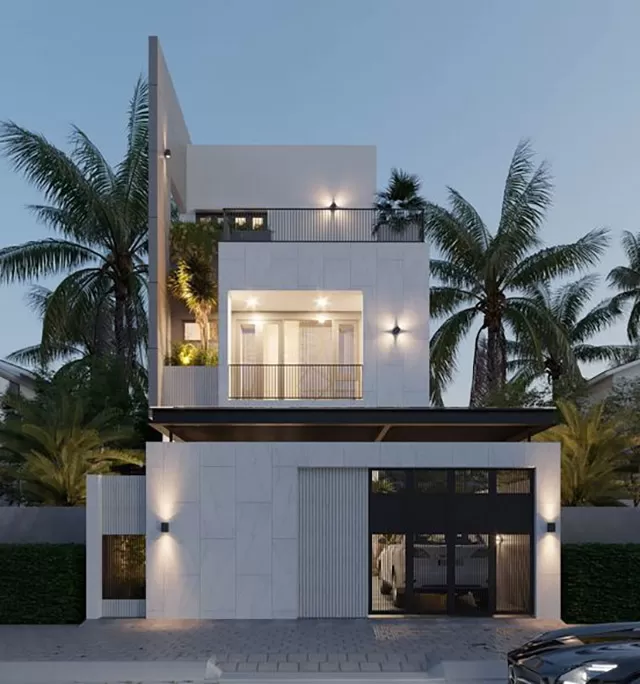 Mẫu nhà 2 tầng 5x15m có không gian thoáng đãng, mát mẻ