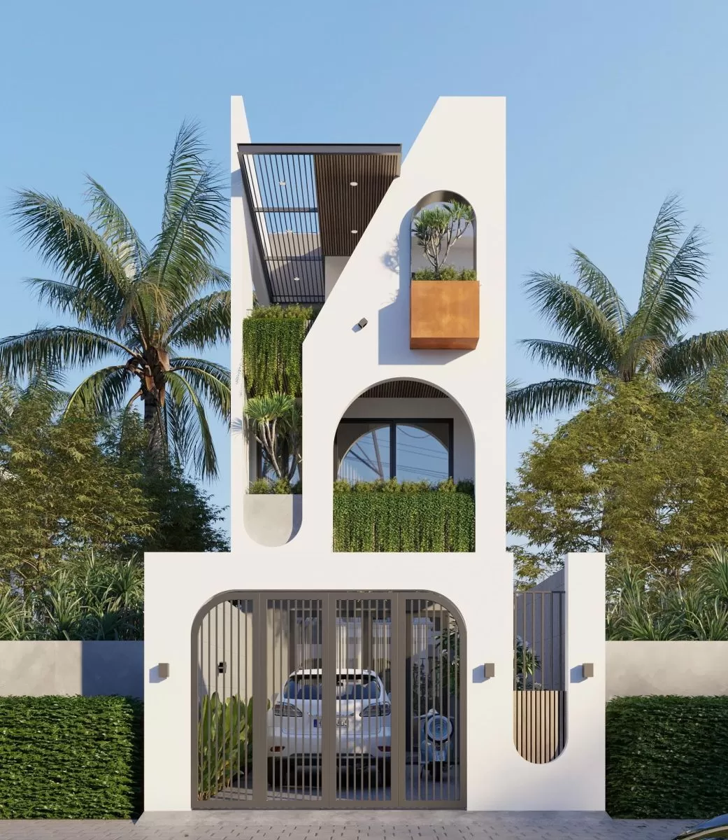 Ngôi nhà 5x20m tận dụng hiệu quả quỹ đất xây dựng