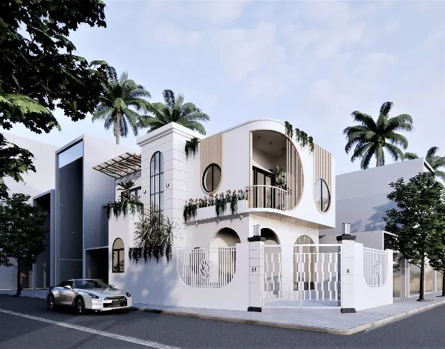 Nhà 2 tầng 5x15m sở hữu phong cách hiện đại thời thượng sang trọng