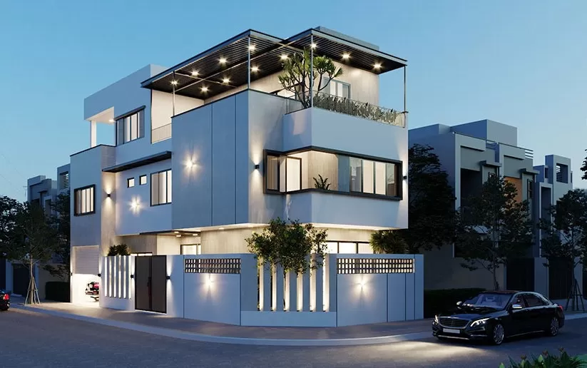 Nhà phố hiện đại sở hữu 2 mặt tiền siêu đỉnh ai cũng mê