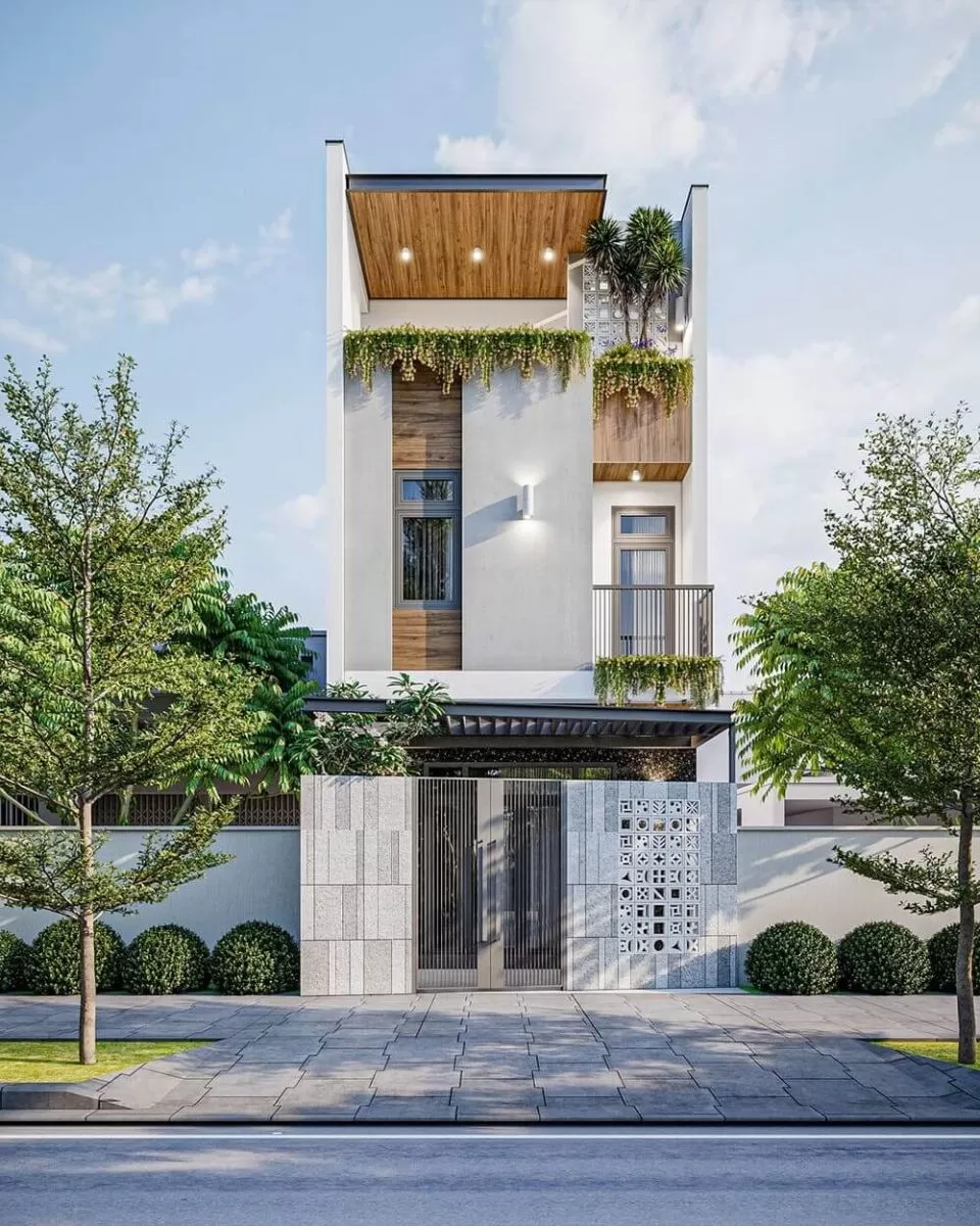 Thiết kế nhà phố 5x20m hiện đại 3 phòng ngủ tiện nghi