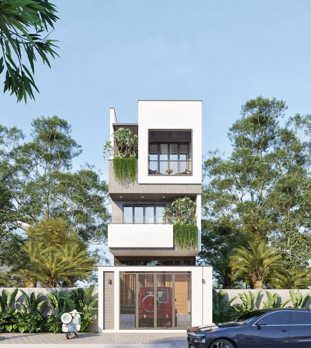 Thiết kế nhà phố phong cách hiện đại có sức hút cực lớn đối với các gia đình hiện nay