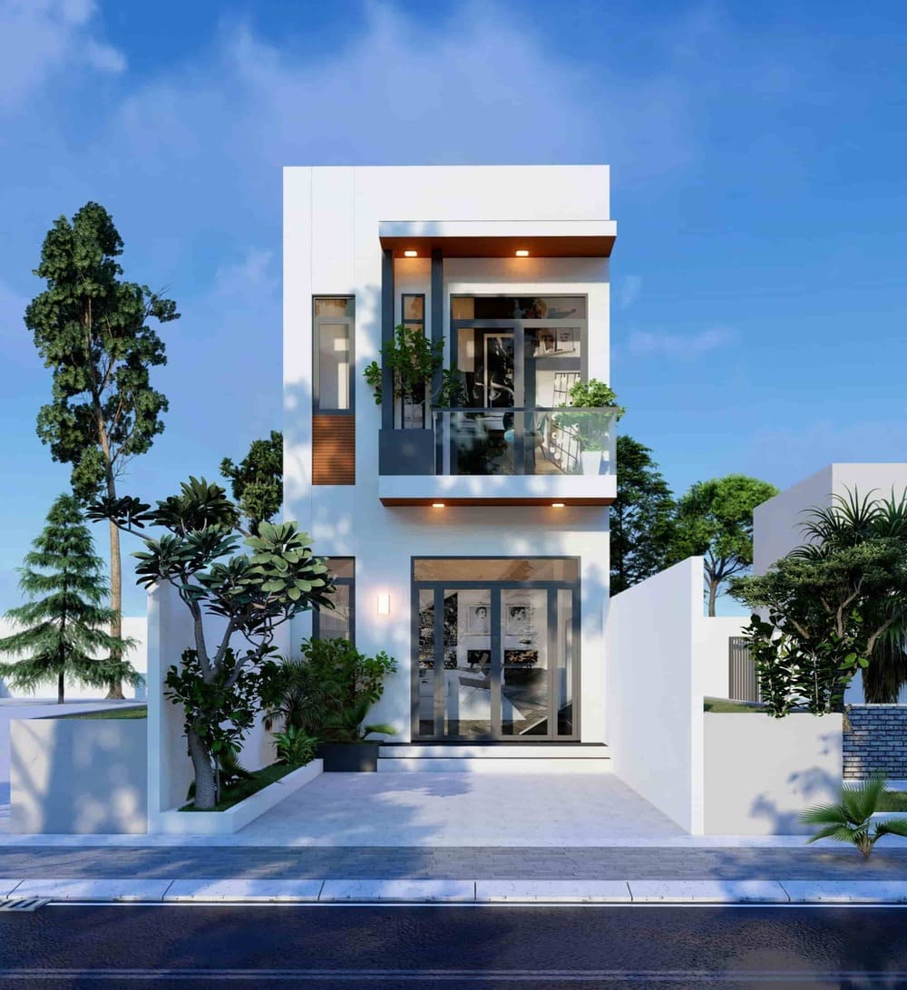 Thiết kế nhà phố 5x20m hiện đại đơn giản