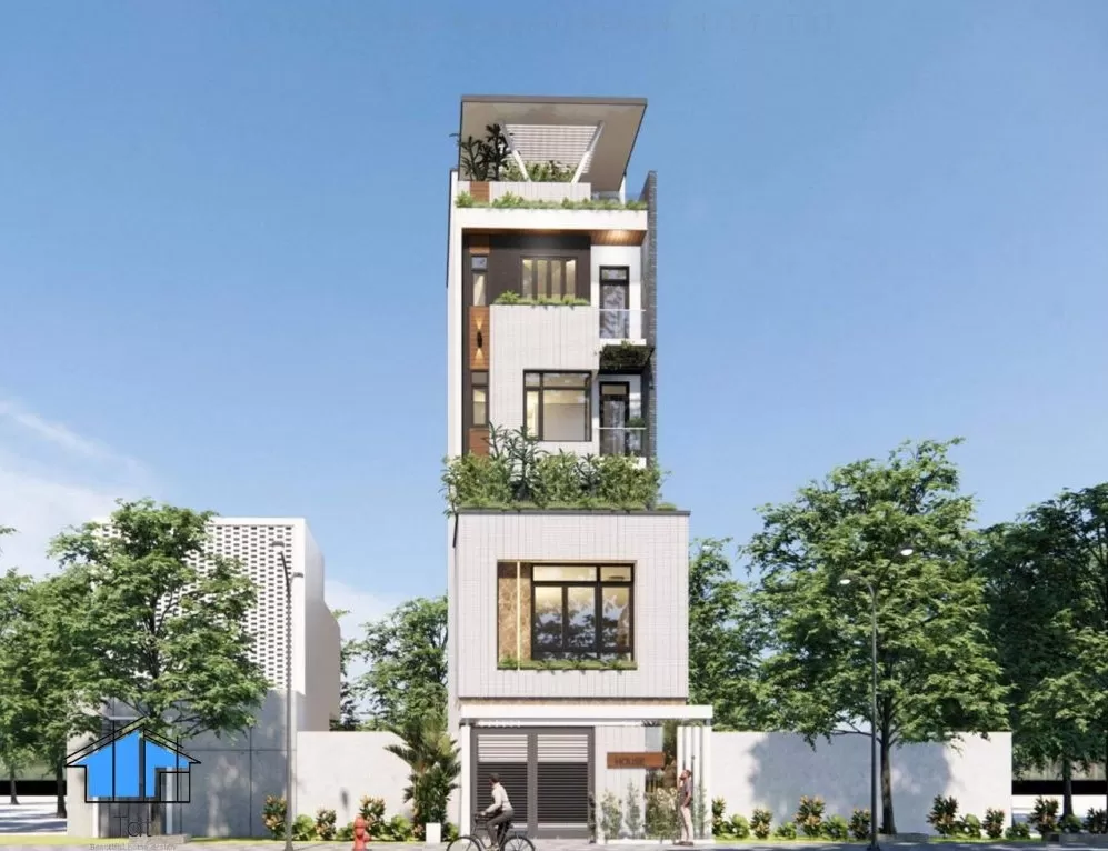 Kiến trúc 5 tầng tinh tế – khi sang trọng hòa cùng tiện nghi