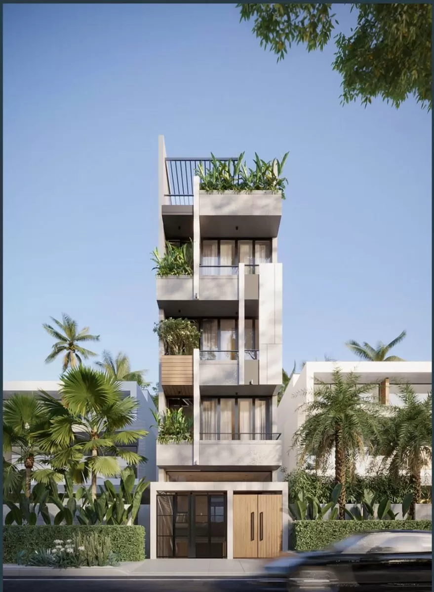 Một tầng bán hầm hiện đại cần được thiết kế có cửa sổ giếng trời