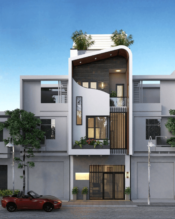 Nhà phố 2 tầng 5x15m hiện đại