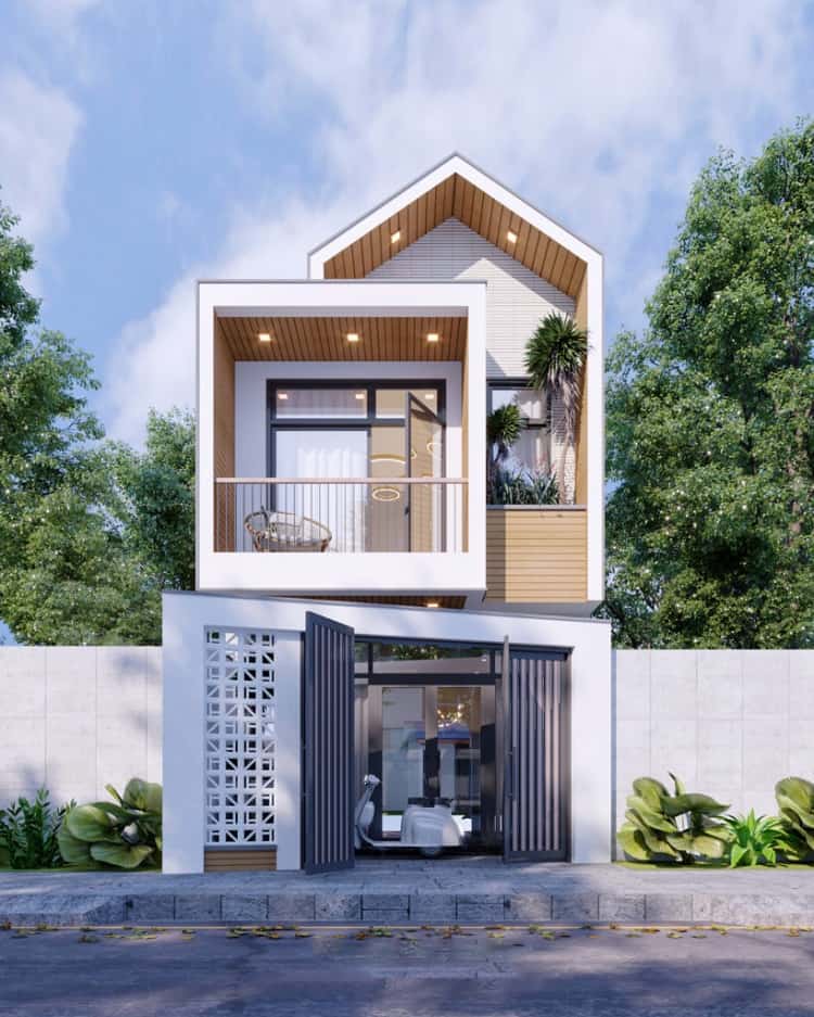 Nhà phố 2 tầng 5x15m 3 phòng ngủ
