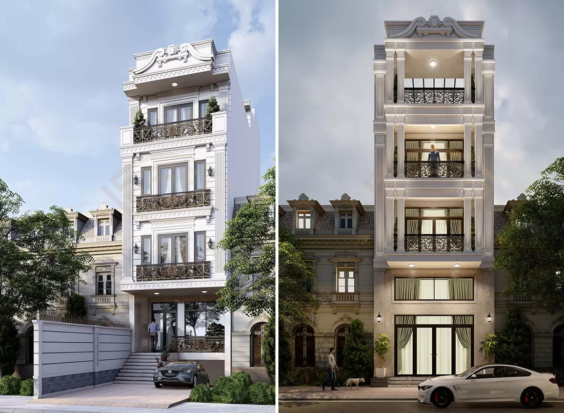 Không thể rời mắt với nhà phố Tân Cổ Điển lộng lẫy xa hoa