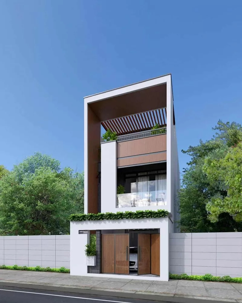 Mẫu nhà 5x13m 2 tầng 1 tum