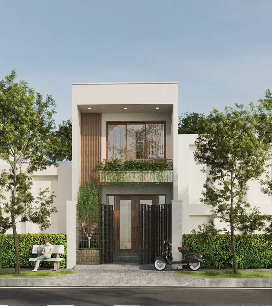 Nhà phố 2 tầng giúp rút ngắn thời gian thi công