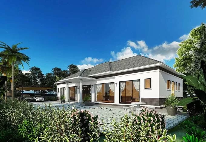 Đảm bảo phong thủy phù hợp cho mẫu biệt thự nhà vườn giúp tăng vận khí cho ngôi nhà