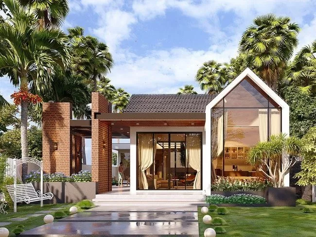 Mẫu biệt thư nhà vườn hiện đại kết hợp nghỉ dưỡng