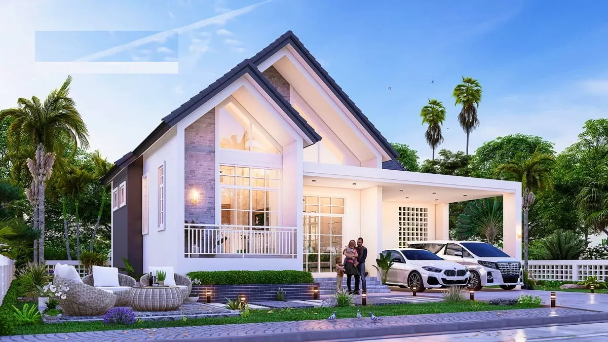 Dễ dàng sáng tạo cảnh quan cho ngôi nhà 100m2 không gian mở