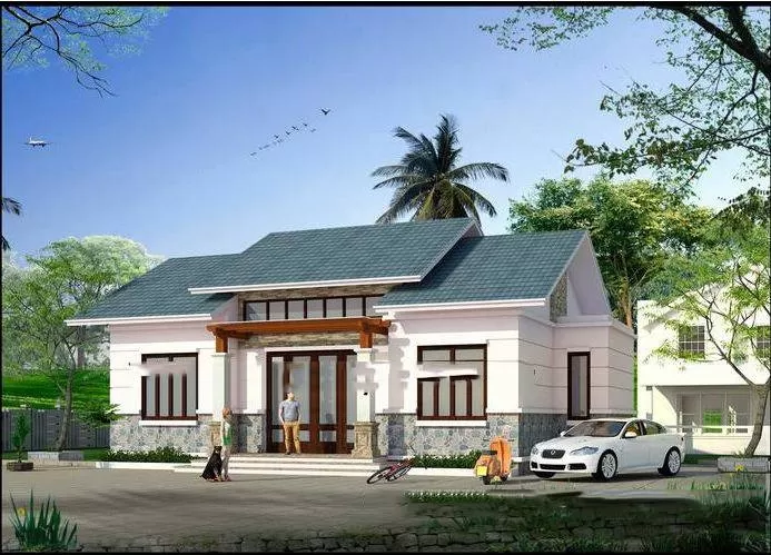 Thiết kế cảnh quan hài hòa giúp tăng không gian ngôi nhà 80m2