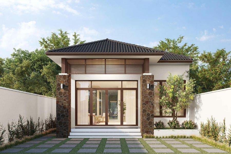 Thiết kế nhà 1 tầng 3 phòng ngủ 80m2 đang trở thành xu hướng phổ biến hiện nay