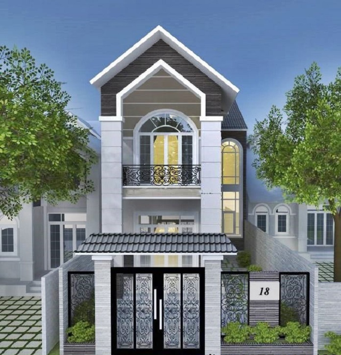 Thiết kế nhà ngang 6m dài 20m mái thái phóng khoáng cuốn hút