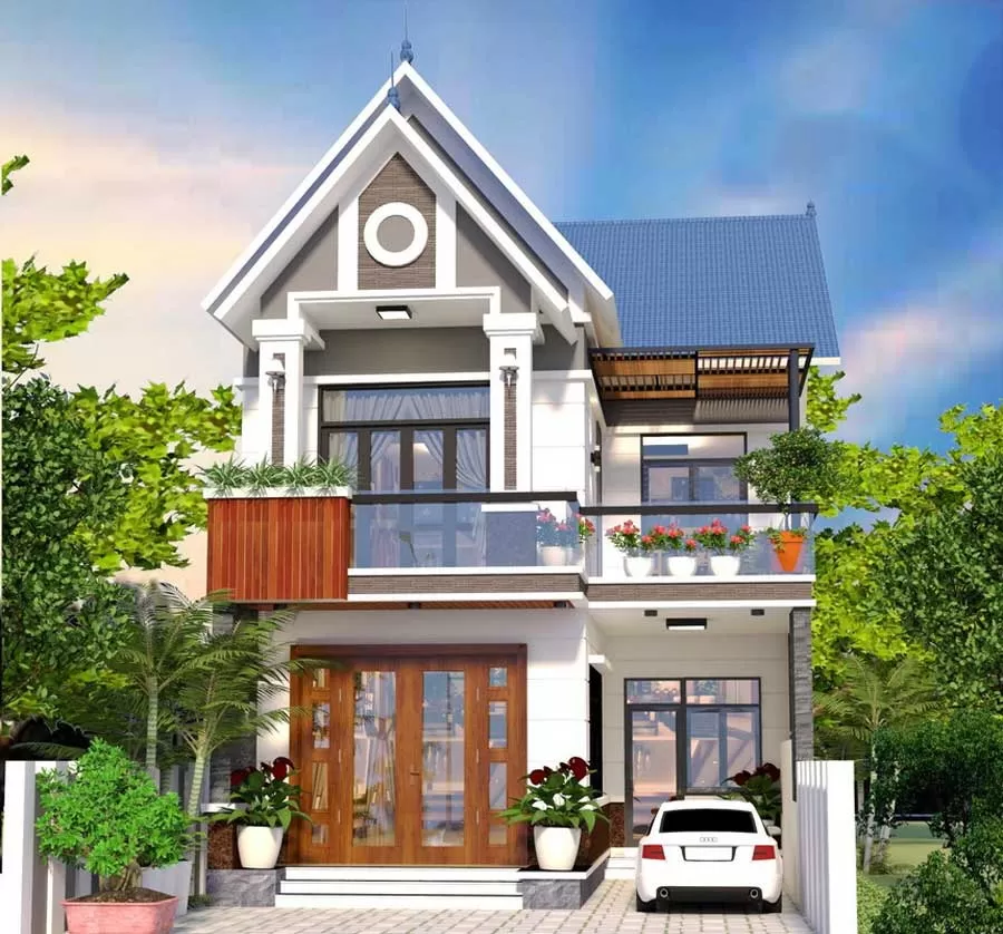 Mẫu nhà mái thái 2 tầng hiện đại được ưa chuộng phổ biến hiện nay