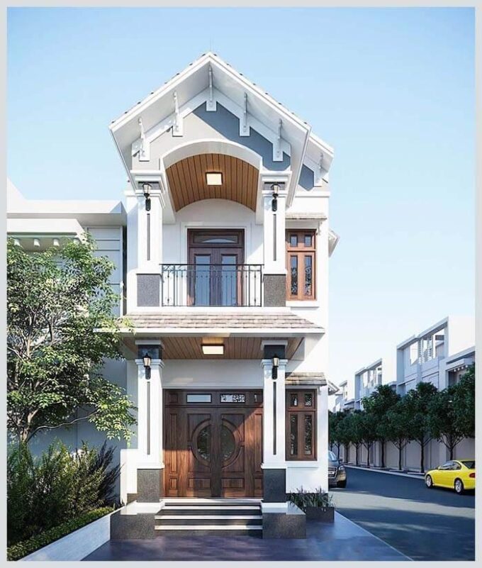 Mẫu nhà 2 tầng mái thái ở nông thôn giá rẻ, tiết kiệm chi phí