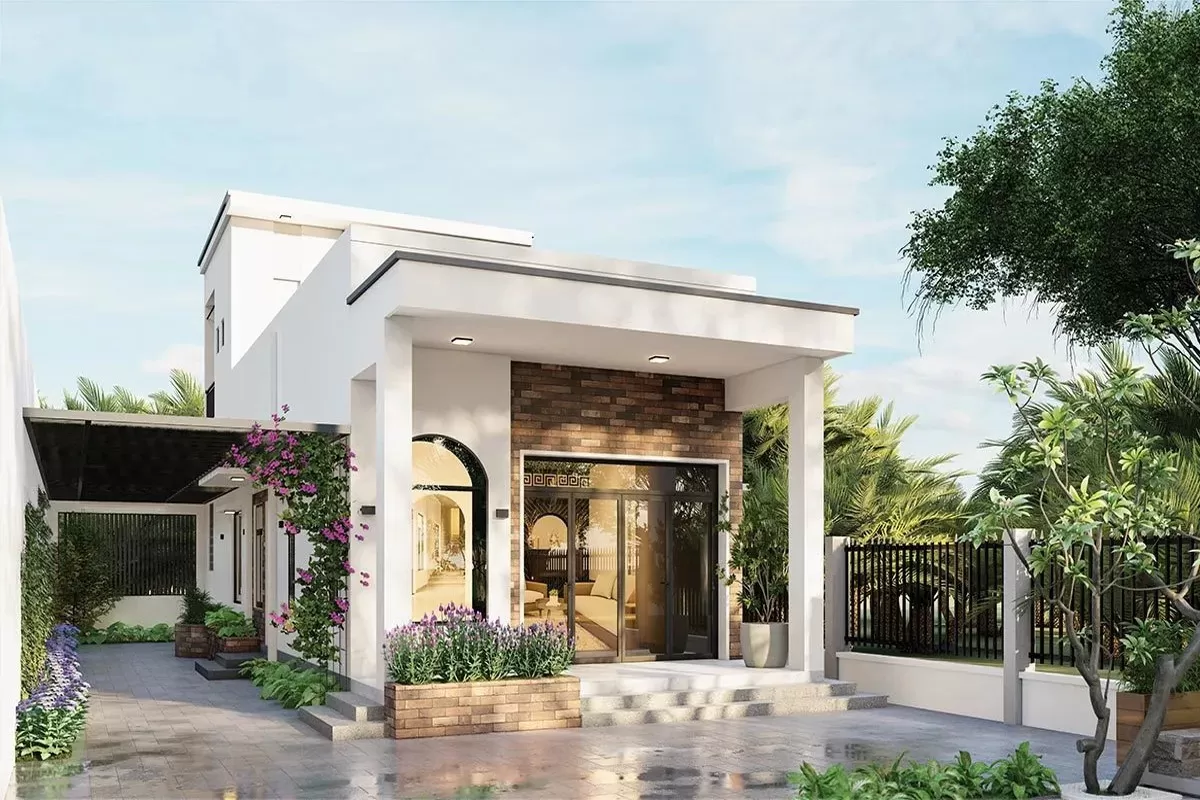 Nhà cấp 4 giá 500 triệu phong cách hiện đại