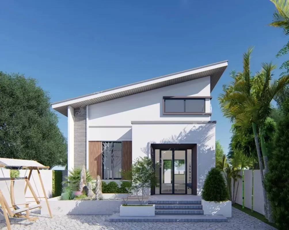 Nhà cấp 4 mái lệch 500 triệu