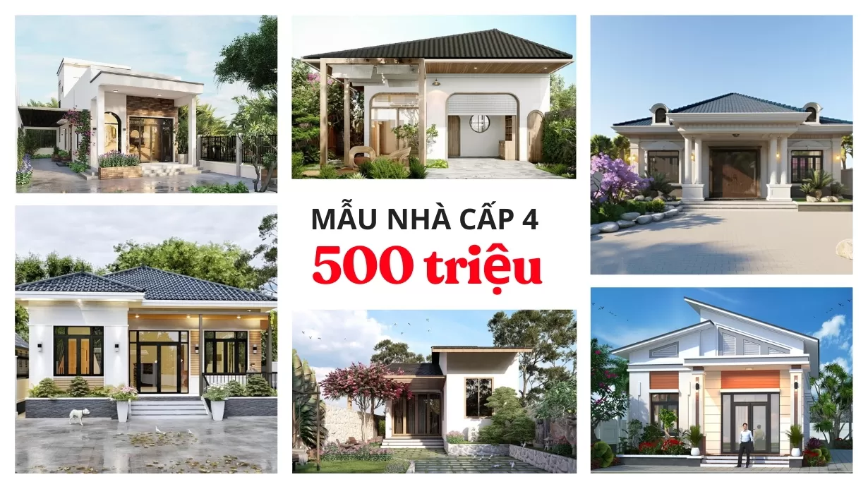 mẫu nhà cấp 4 giá 500 triệu