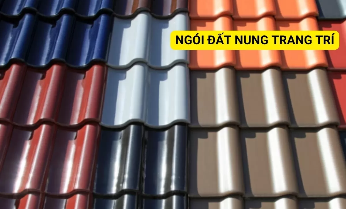 Ngói đất nung trang trí