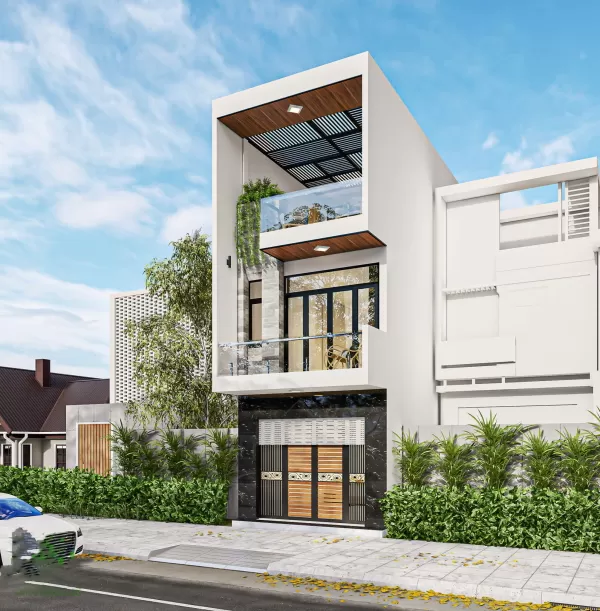 Nhà 3 tầng 5x20m mái bằng phổ biến hiện nay