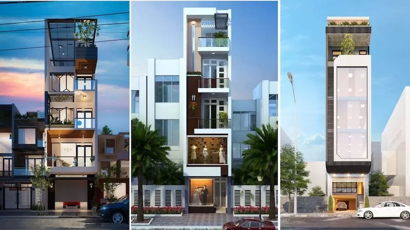 Mẫu nhà 5x20m 5 tầng có thang máy đáp ứng công năng vượt trội cho gia đình