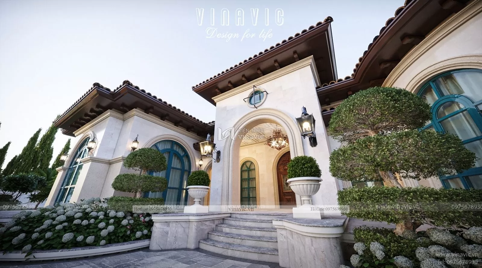 Kiến trúc Địa Trung Hải tạo nên một tổng thể hoàn mỹ mang lại không gian sống tuyệt vời cho bất cứ ai sở hữu