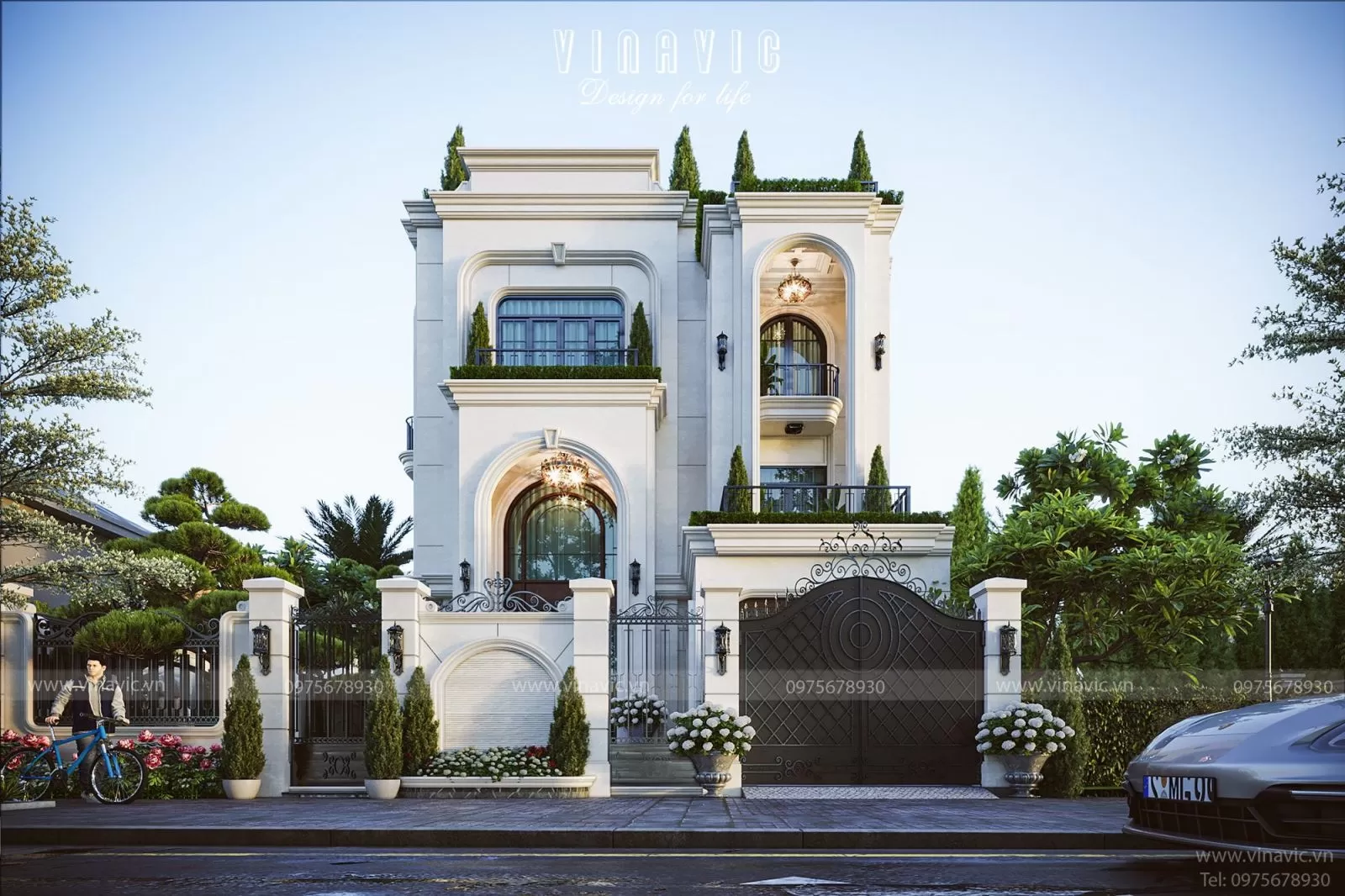 Phào chỉ tinh xảo, tỷ lệ kiến trúc đăng đối