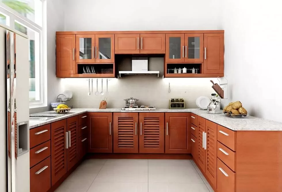 Thiết kế phòng bếp đơn giản đẹp mắt
