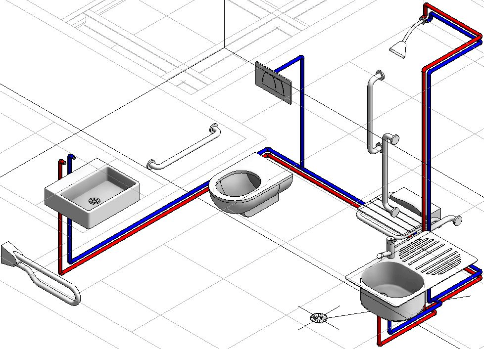 Cần phân chia rõ ràng hệ thống cấp nước và thoát nước trong nhà vệ sinh