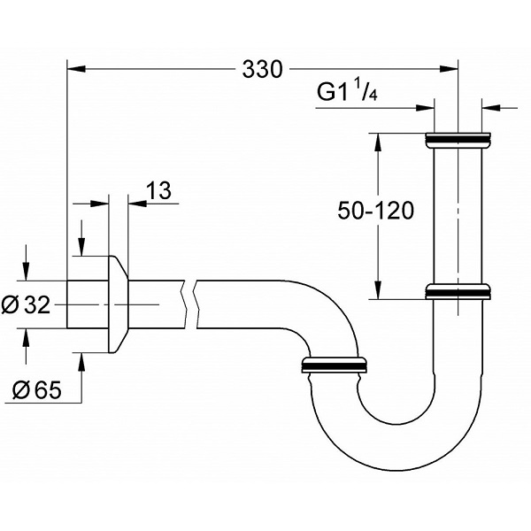 Kích thước ống thoát Lavabo chậu rửa mặt