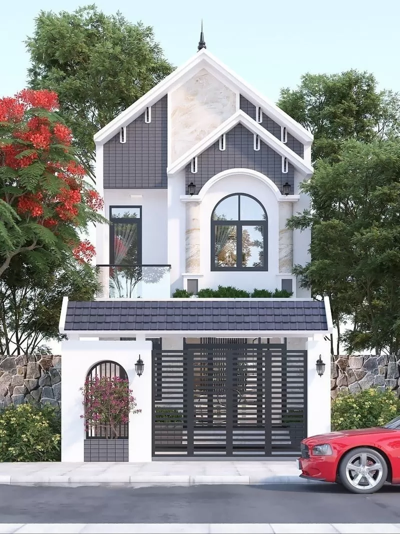 Mẫu nhà phố 2 tầng 5x17 sang trọng hiện đại