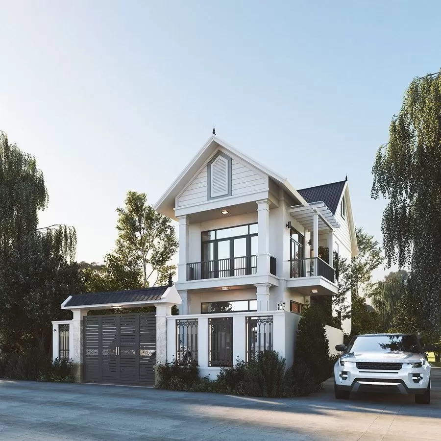 Mẫu nhà hiện đại tối giản 800 triệu đầy đủ công năng