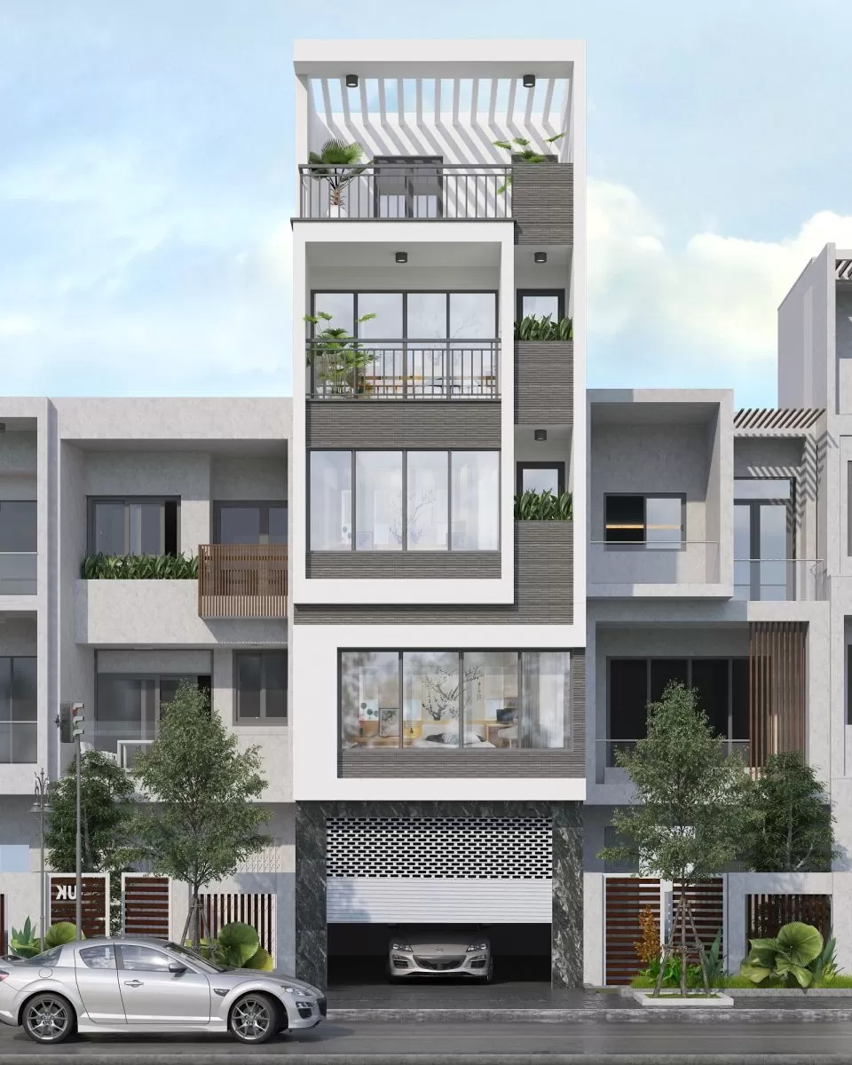 Xu hướng mẫu nhà ống 4 tầng 1 tum đa dạng công năng được yêu thích phổ biến