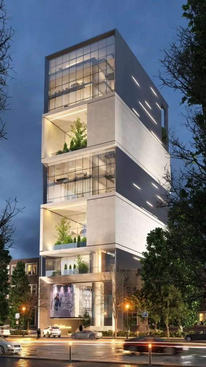 Mẫu nhà phố 7 tầng kinh doanh thời trang vô cùng sang trọng