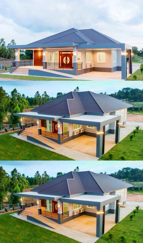 Nhà cấp 4 mái nhật có thiết kế vô cùng độc đáo