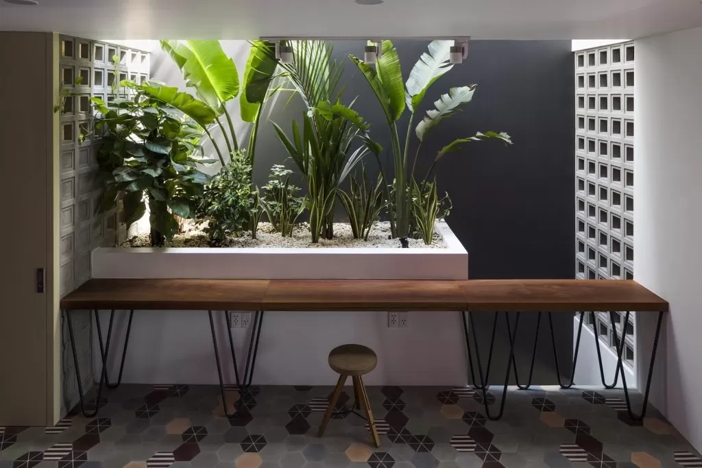 Kết hợp mảng xanh để tạo sự thoáng đãng cho không gian sống