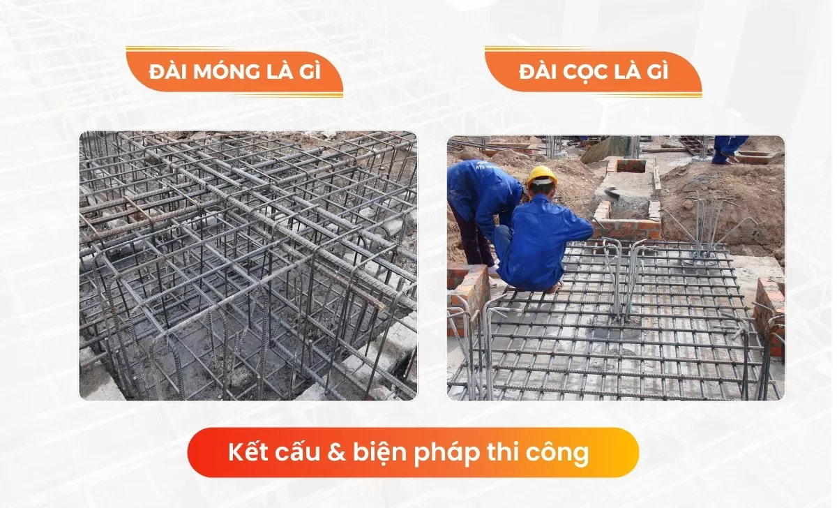 đài móng và đài cọc