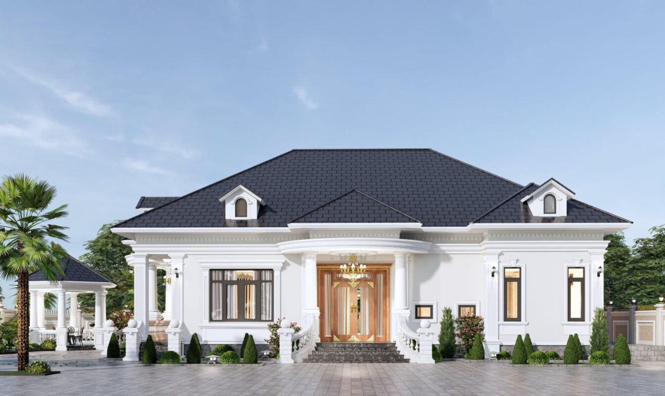 Nhà cấp 4 mái nhật 1 phòng thờ được nhiều gia đình lựa chọn xây dựng
