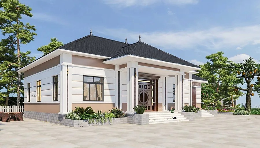Nhà cấp 4 mái nhật phổ biến ở nông thôn