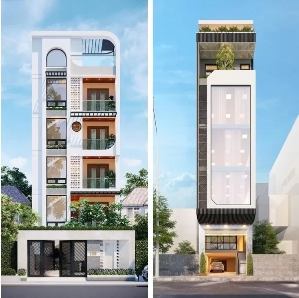 Mẫu nhà 5 tầng 50m2 hiện đại