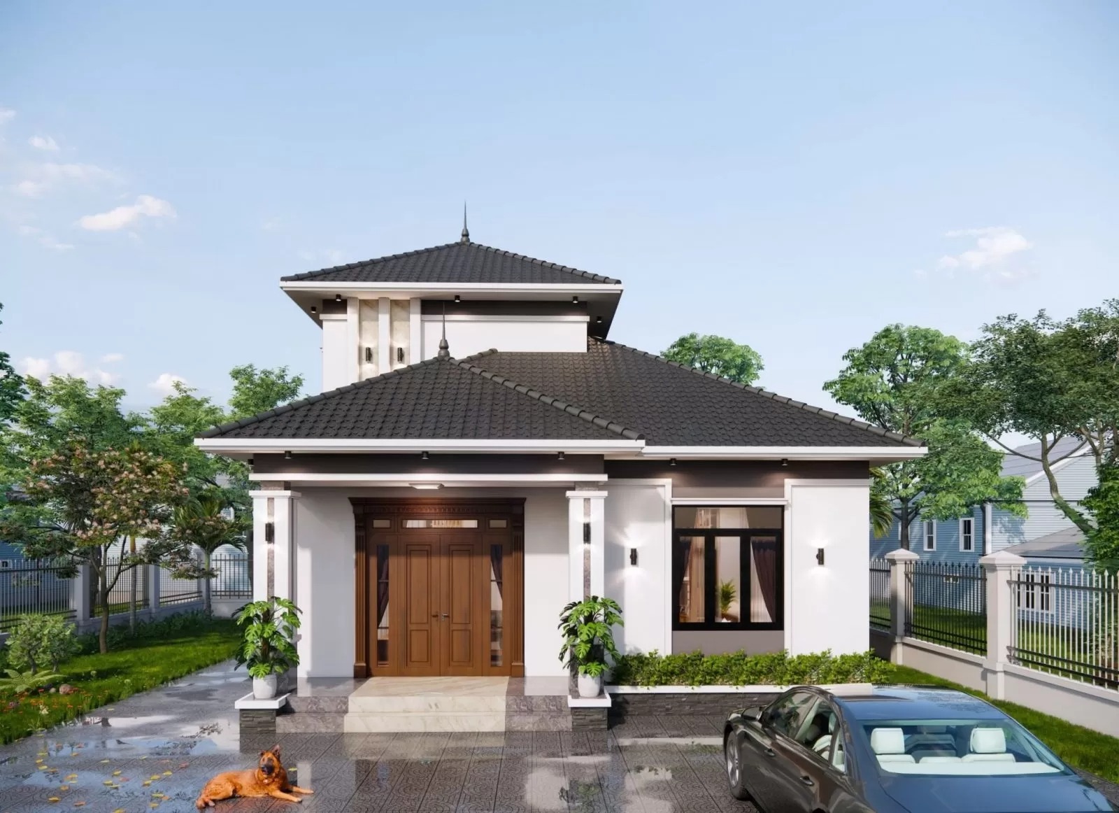 Nhà cấp 4 mái nhật 500 triệu đầy đủ công năng sinh hoạt