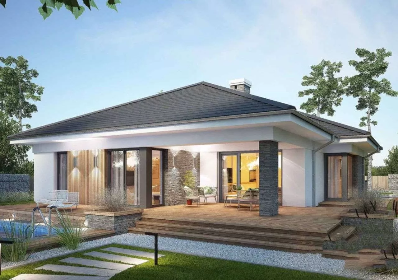 Nhà cấp 4 mái nhật hiện đại 100m2 không khác gì nơi nghỉ dưỡng