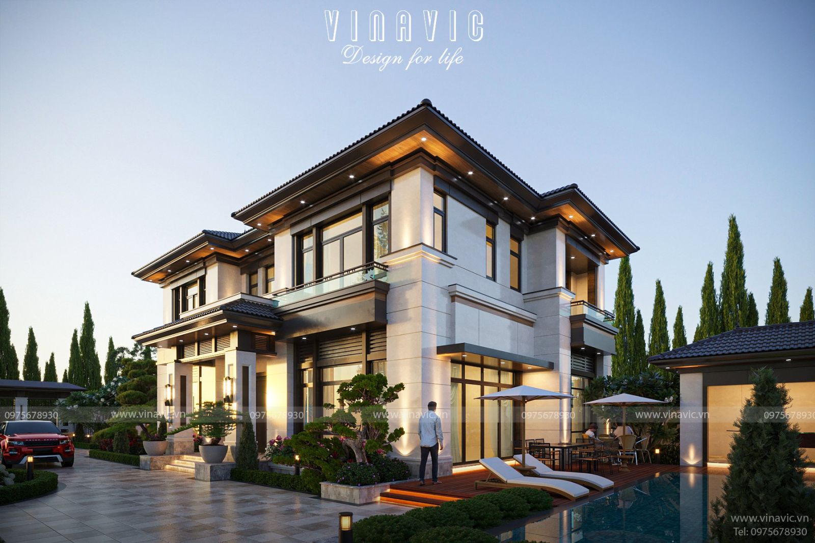 Công năng biệt thự nhà vườn mái nhật đa dạng, linh hoạt