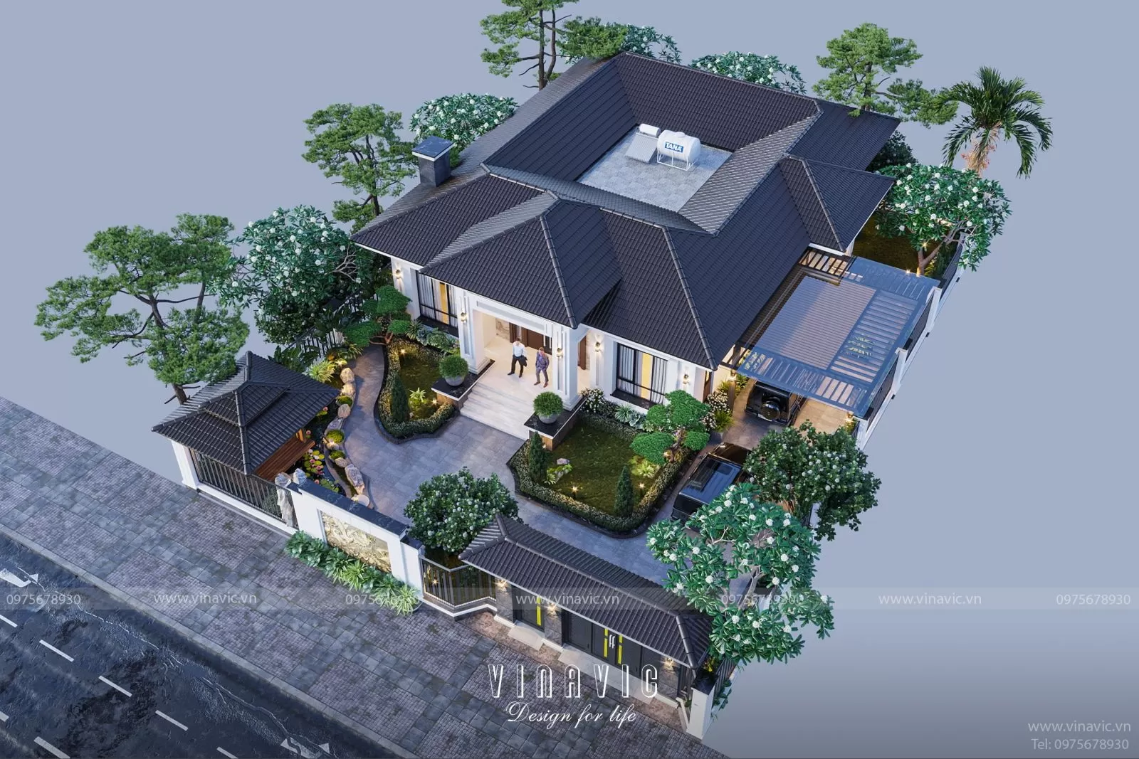 Nhà mái ngói kiểu Nhật phù hợp với mọi diện tích